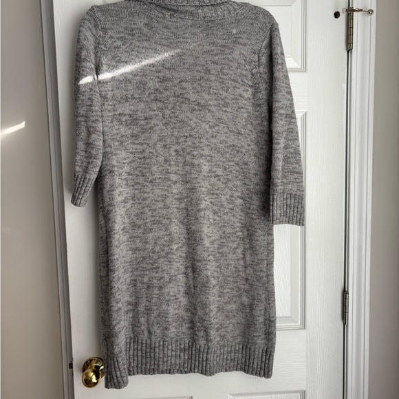 Fenn Wright Manson Gray Cowl Neck Dress with Black Detail - Picture 2 of 2